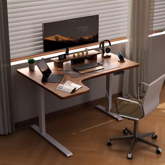 Base de mesa elétrica motorizada com altura ajustável, motor único, assento em pé, estrutura de mesa de escritório, sm