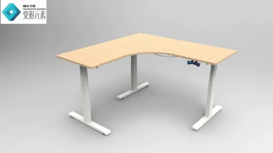mesa de escritório ereta ajustável da altura elétrica do tamanho de canto de 1800mm/mesa do CEO